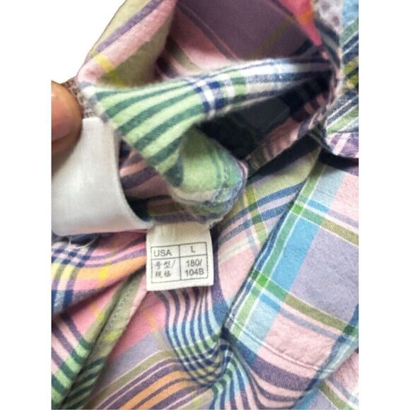 Brookes Brothers short sleeve plaid shirt button up - Picture 8 of 12